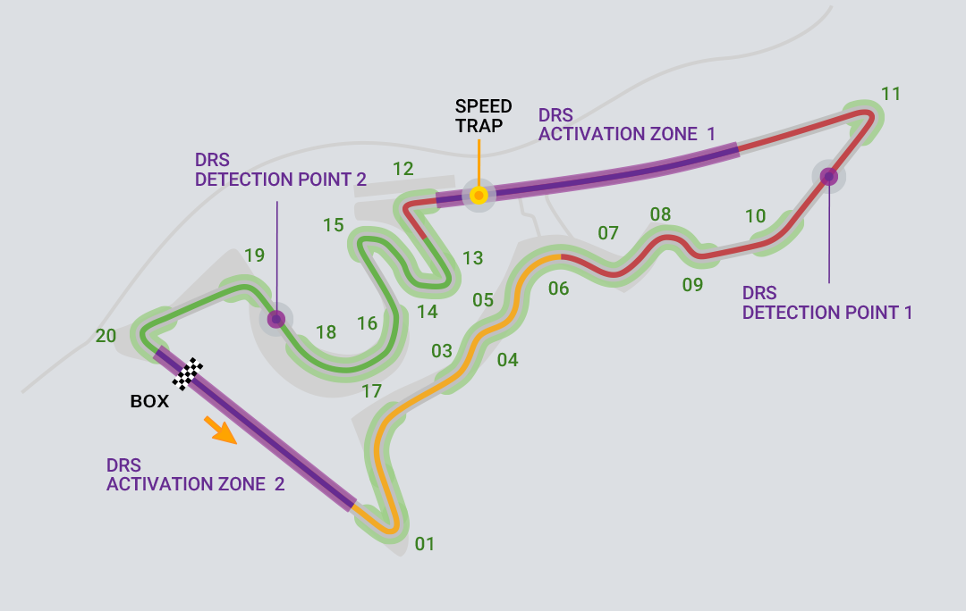 Formula 1 2023 - Miami GP map