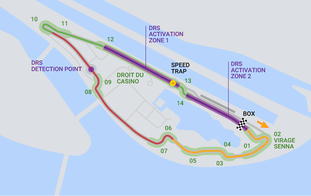 Formula 1 2023 - Canada GP map