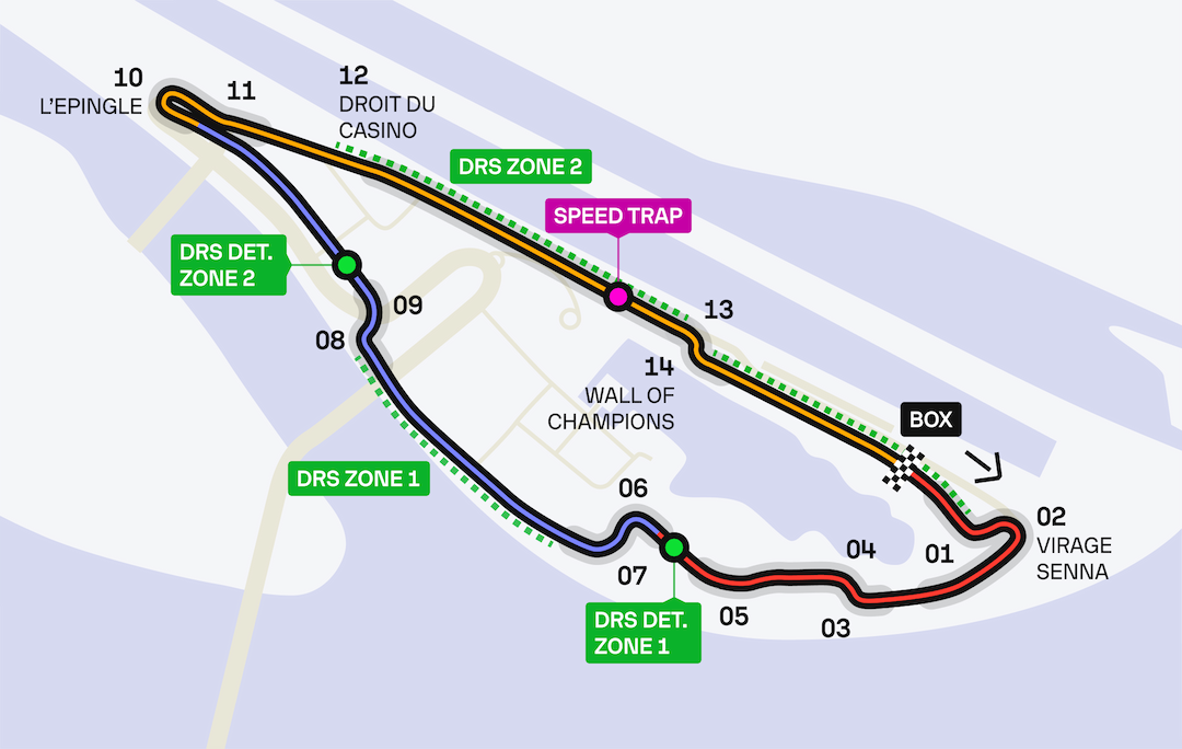 Formula 1 2024 - Canada GP map